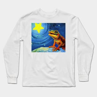 Gecko impressionism Long Sleeve T-Shirt